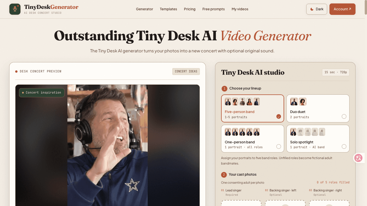 Tiny Desk Generator screenshot 1