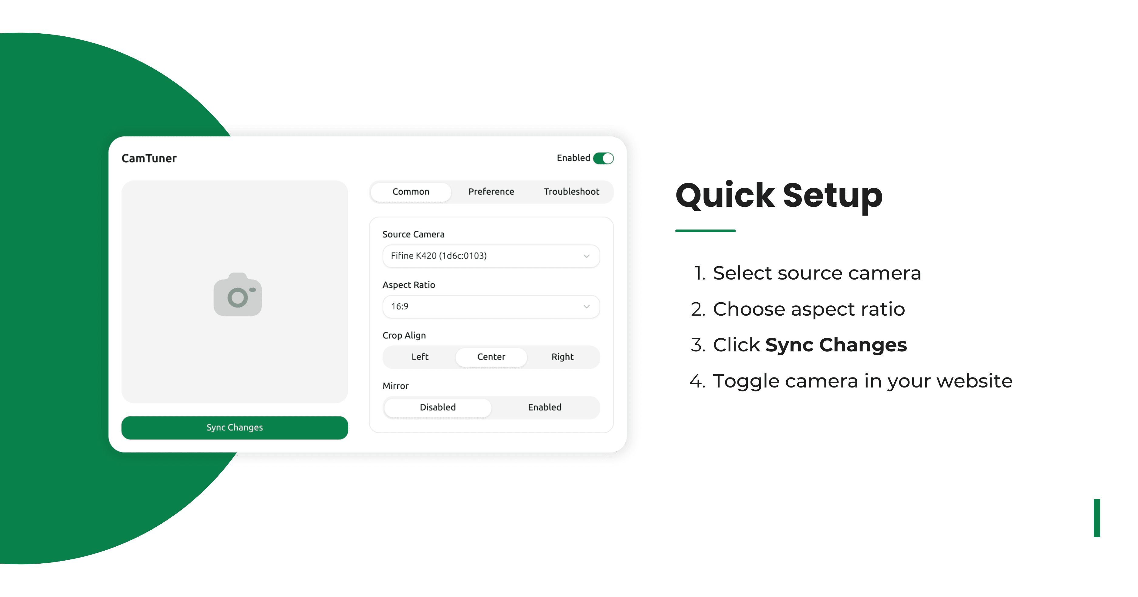 CamTuner screenshot 2