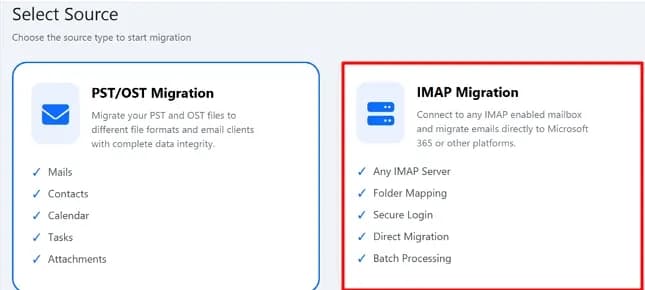 DRS Softech IMAP to Office 365 Migration Tool screenshot 1