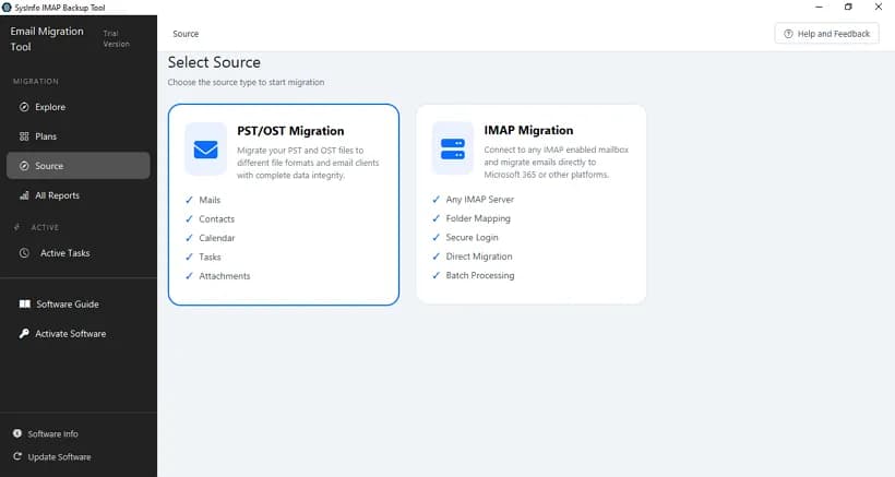 SysInfo GoDaddy Email Backup Tool screenshot 1