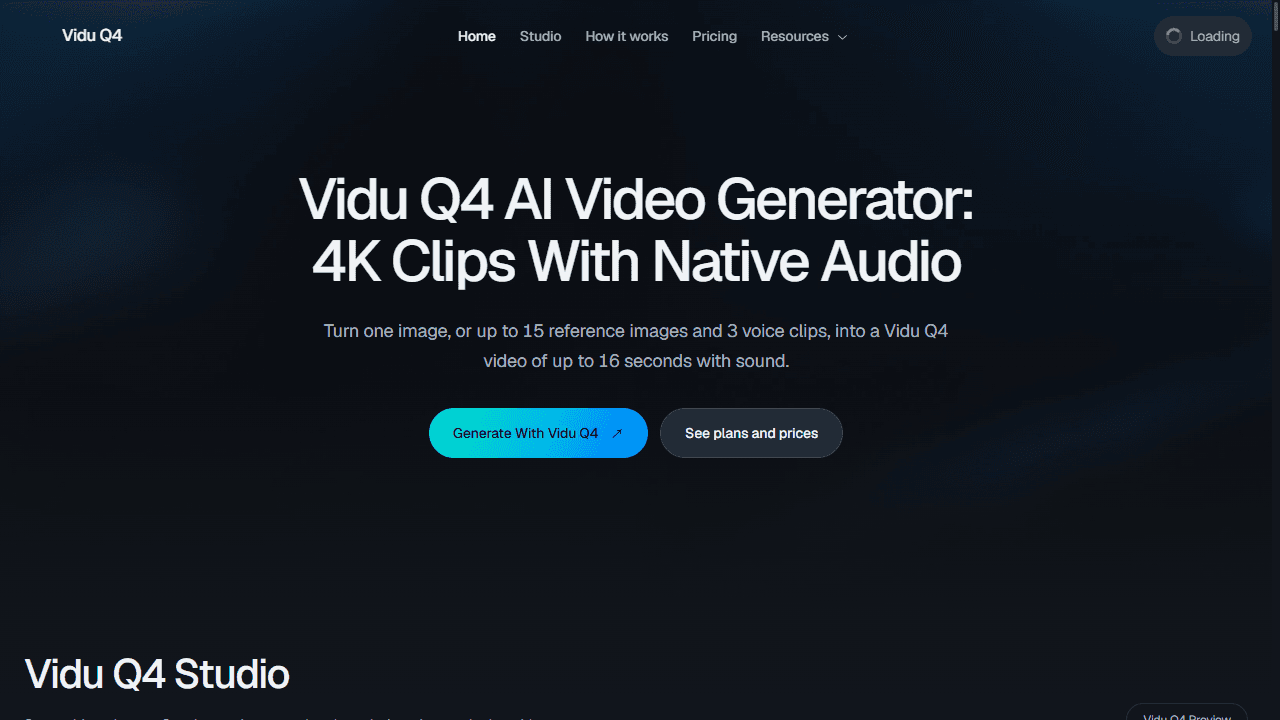 Vidu Q4 AI Video Generator screenshot 1