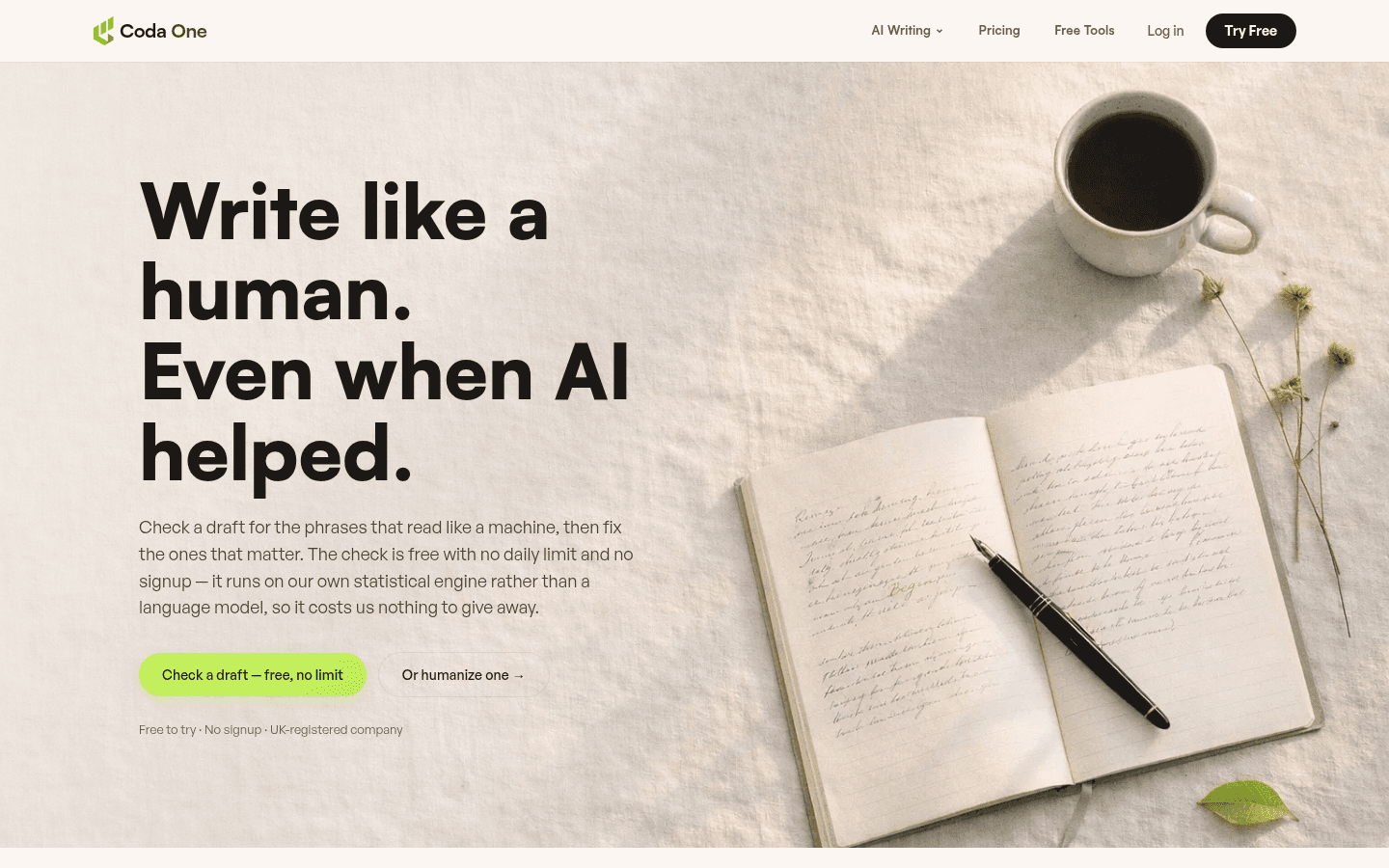 Coda One screenshot 1