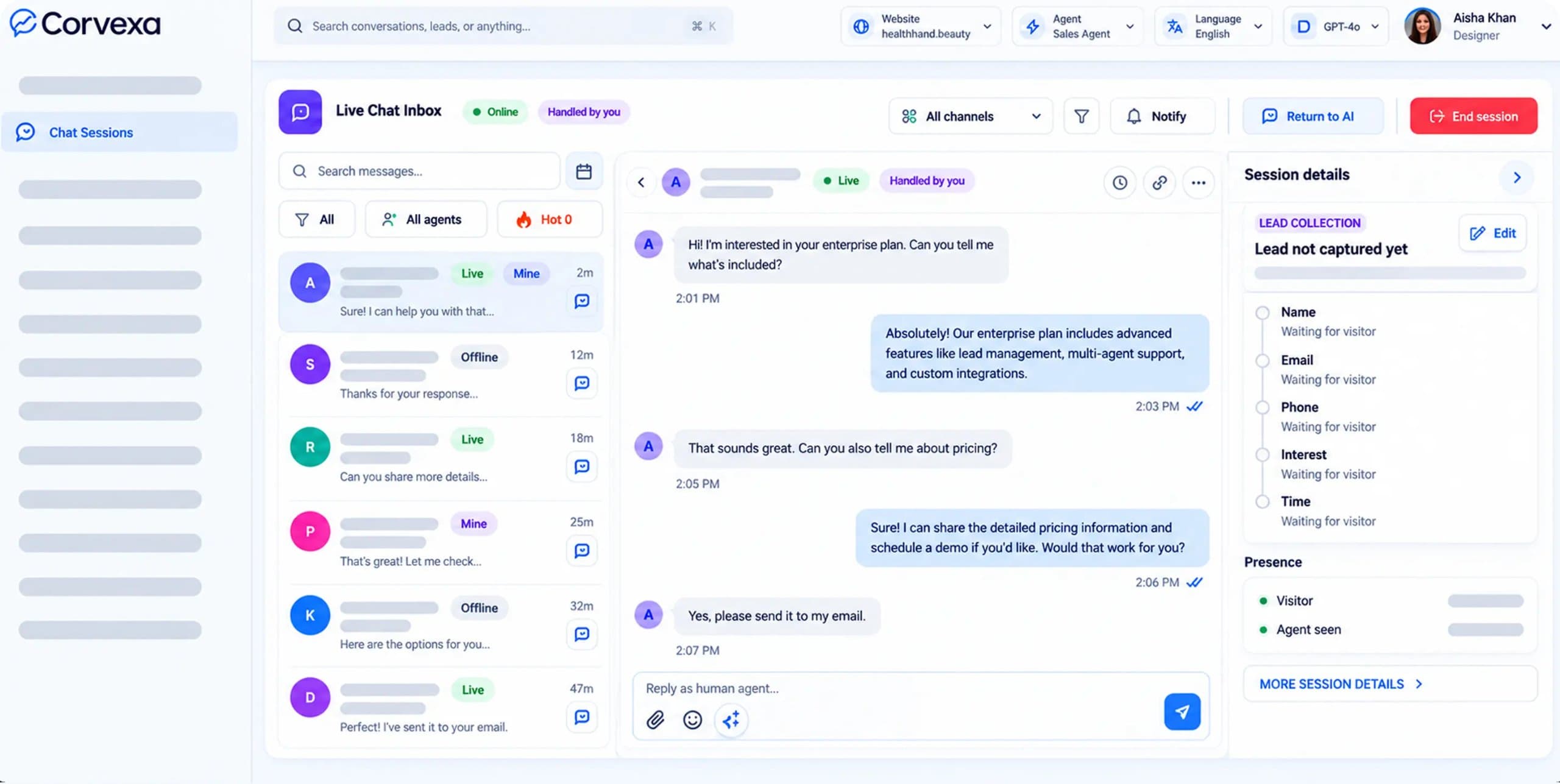 Corvexa screenshot 2