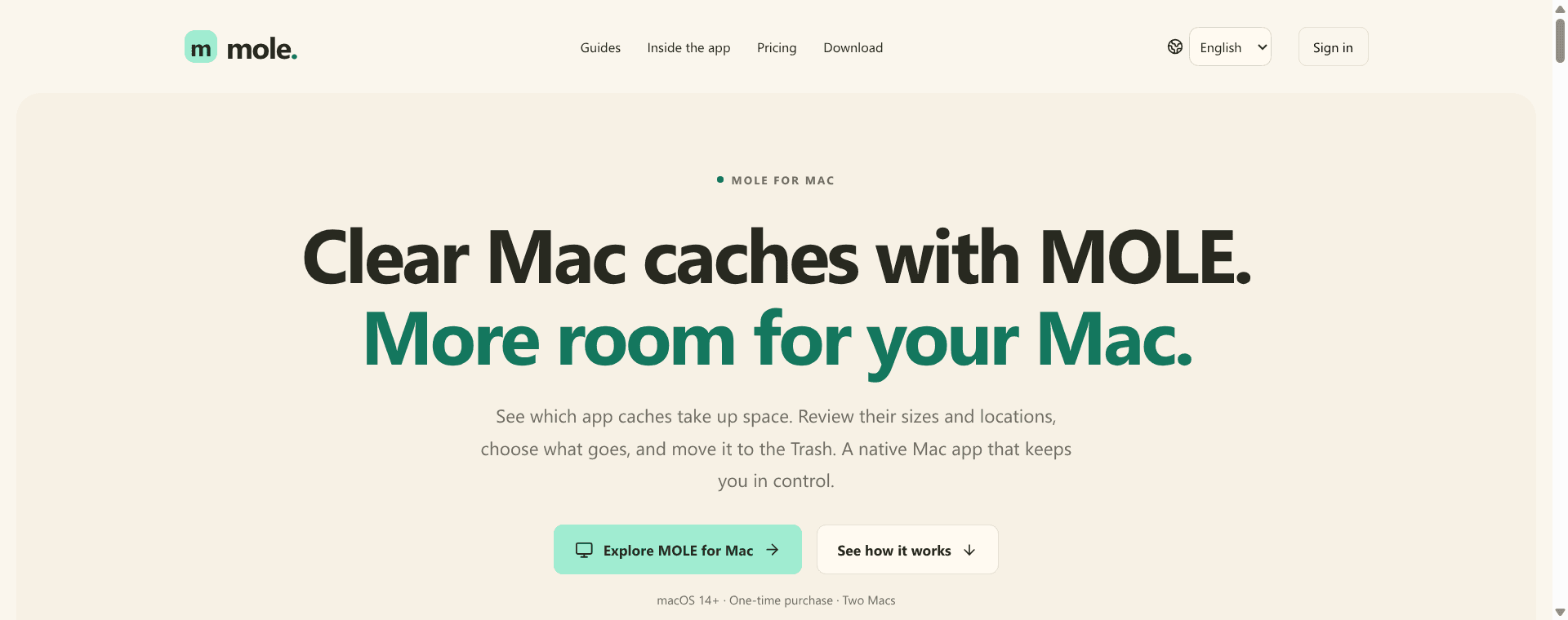 MOLE screenshot 1