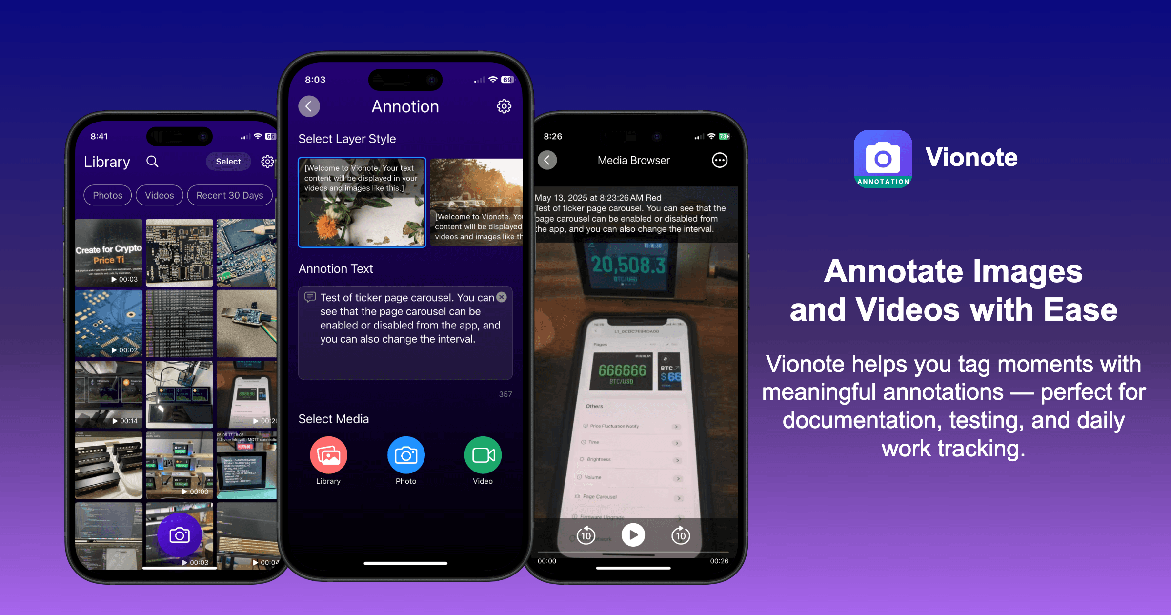 Vionote screenshot 1