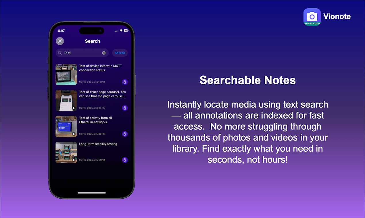 Vionote screenshot 2