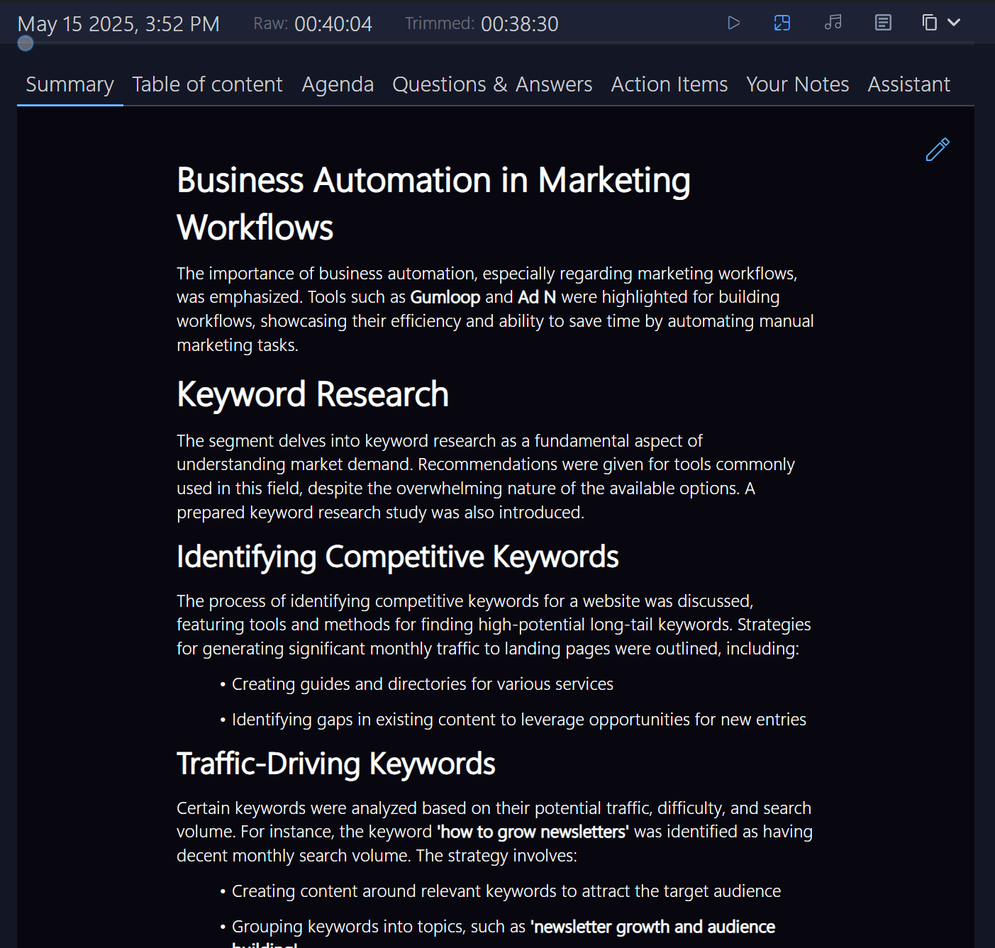 Meeting Buddy screenshot 2