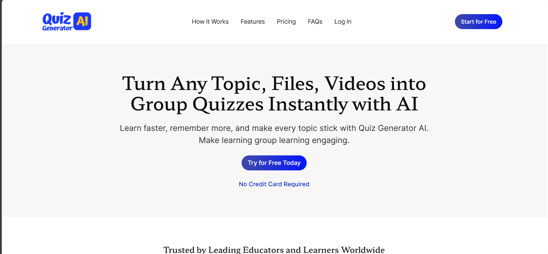 Quiz Generator AI screenshot 1