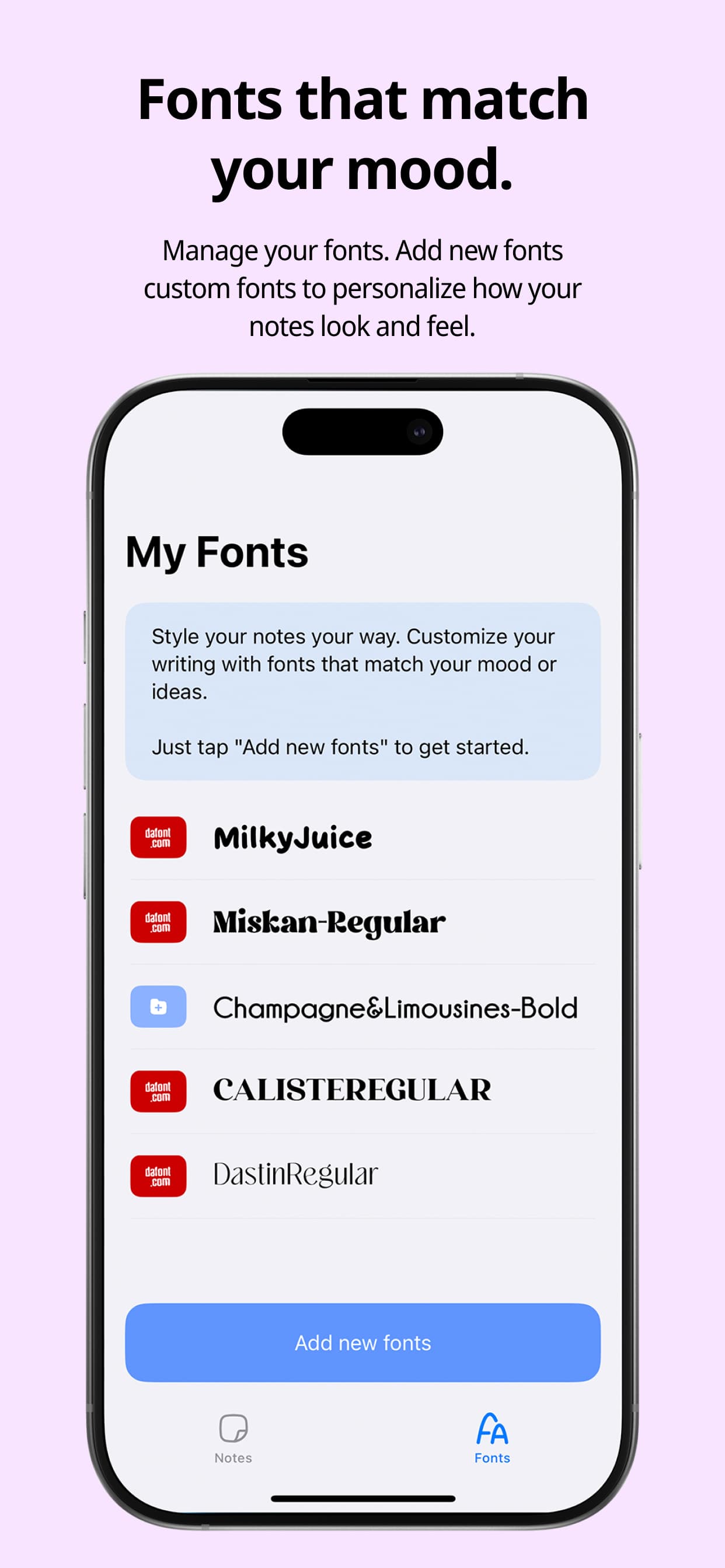 FontNotes screenshot 3