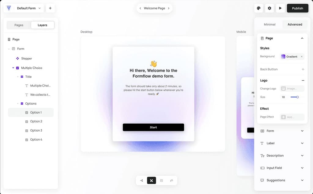 Formflow screenshot 1
