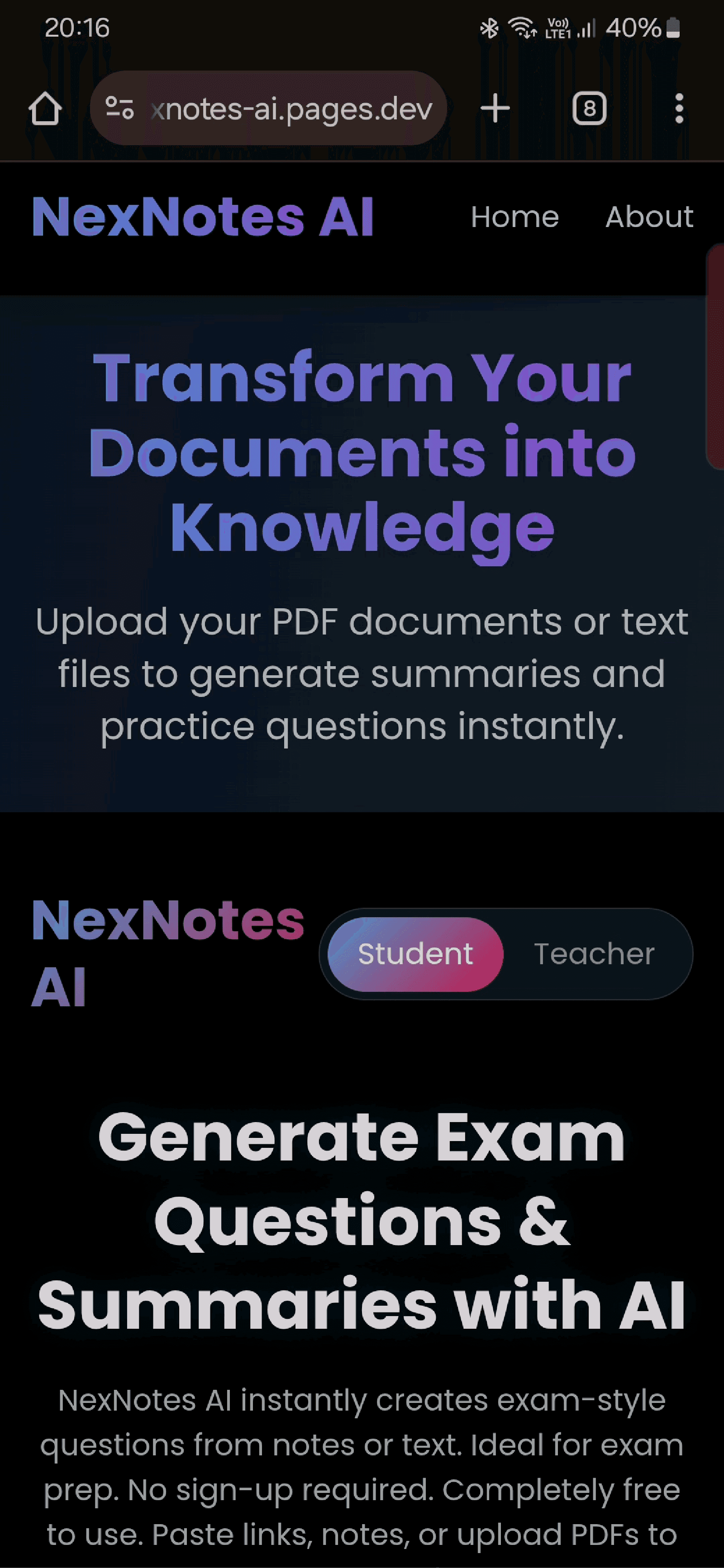 NexNotes AI screenshot 1