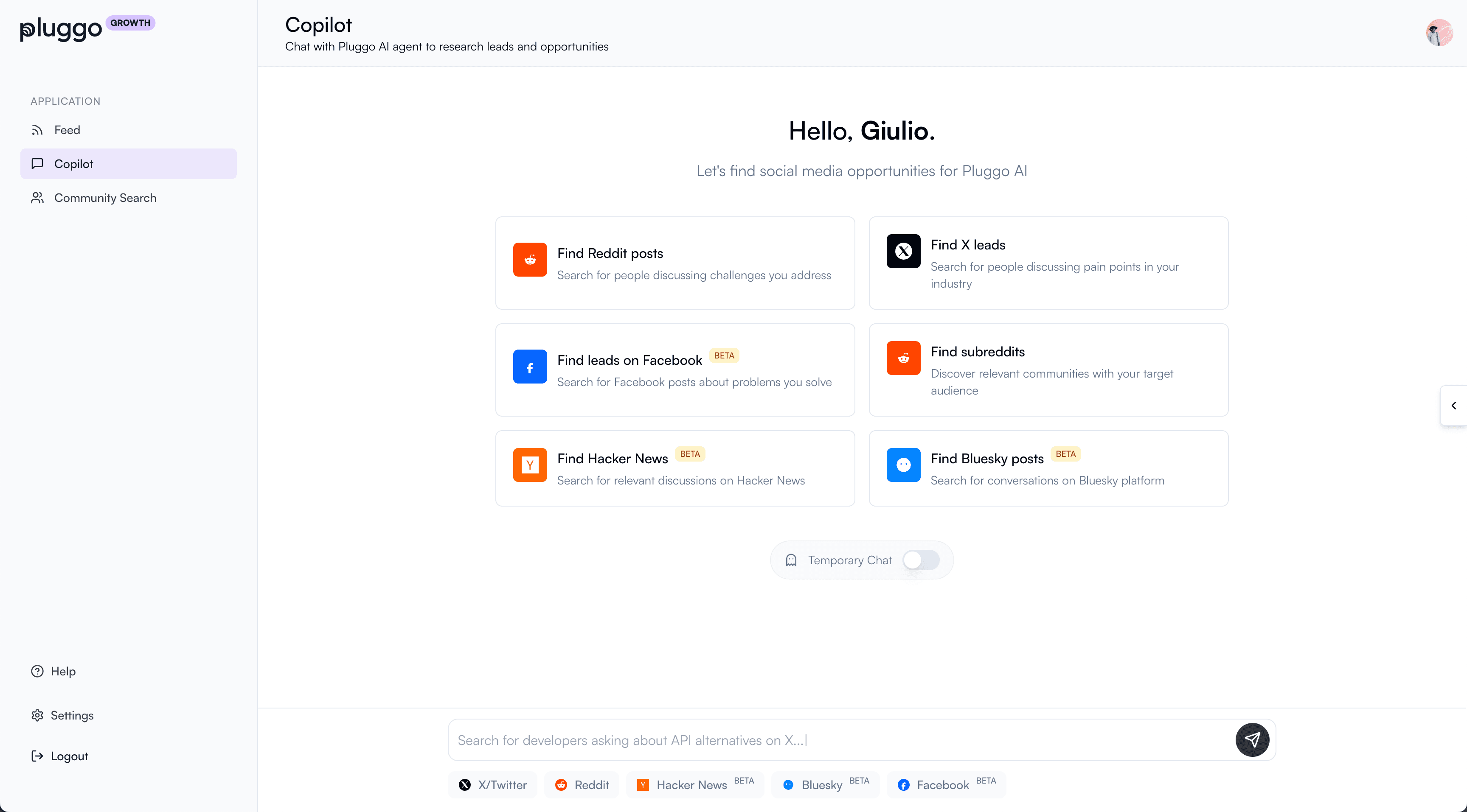 Pluggo screenshot 1