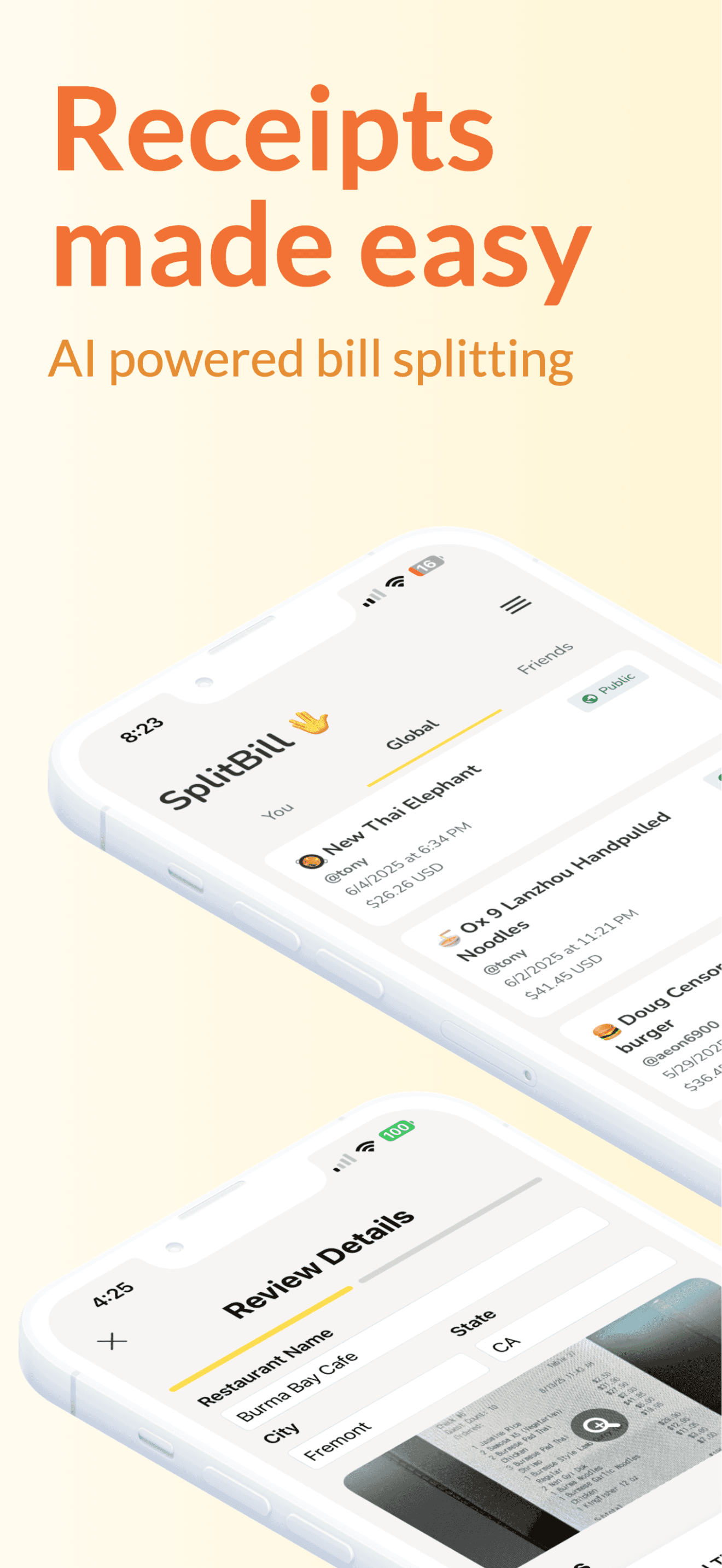 SplitBill screenshot 1