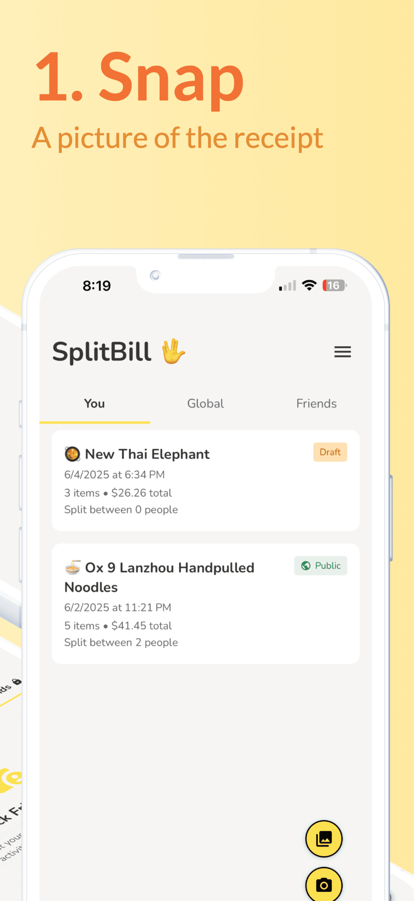 SplitBill screenshot 3