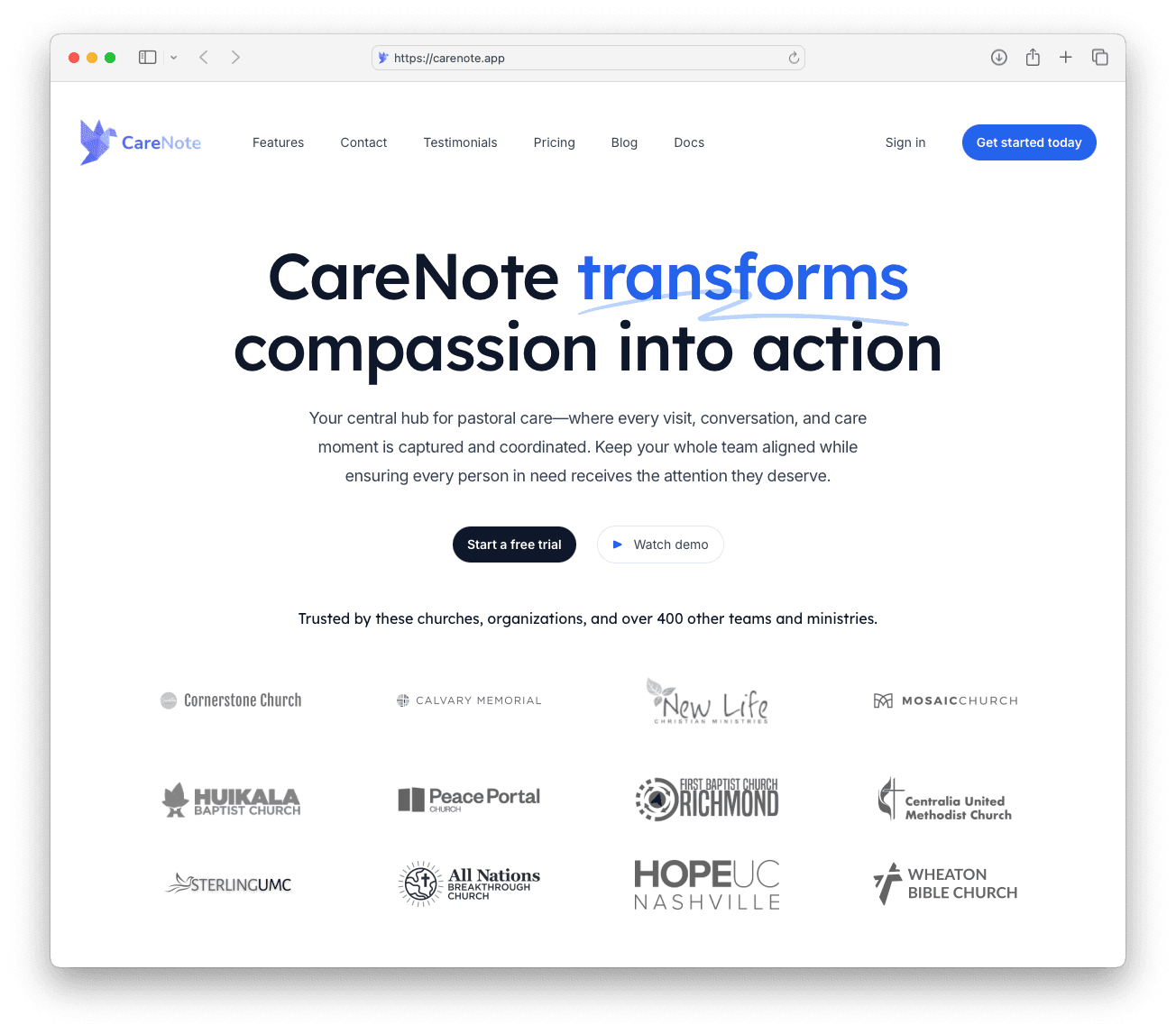 CareNote screenshot 1