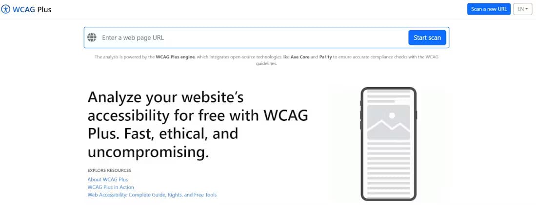 WCAG Plus screenshot 1