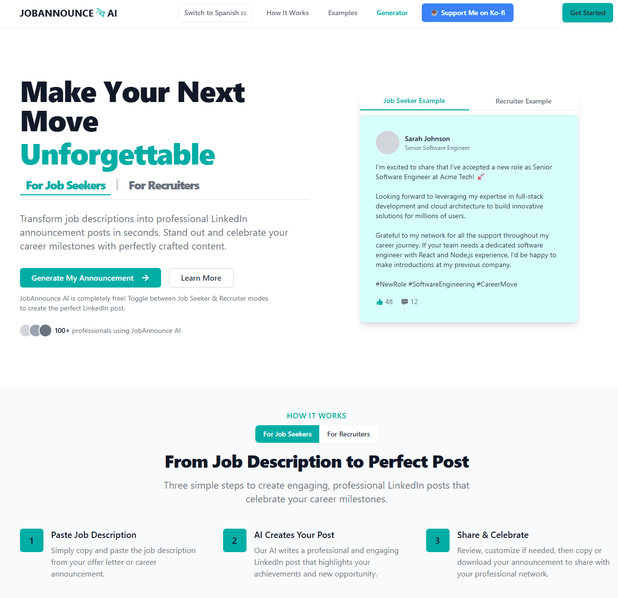 JobAnnounce AI screenshot 1