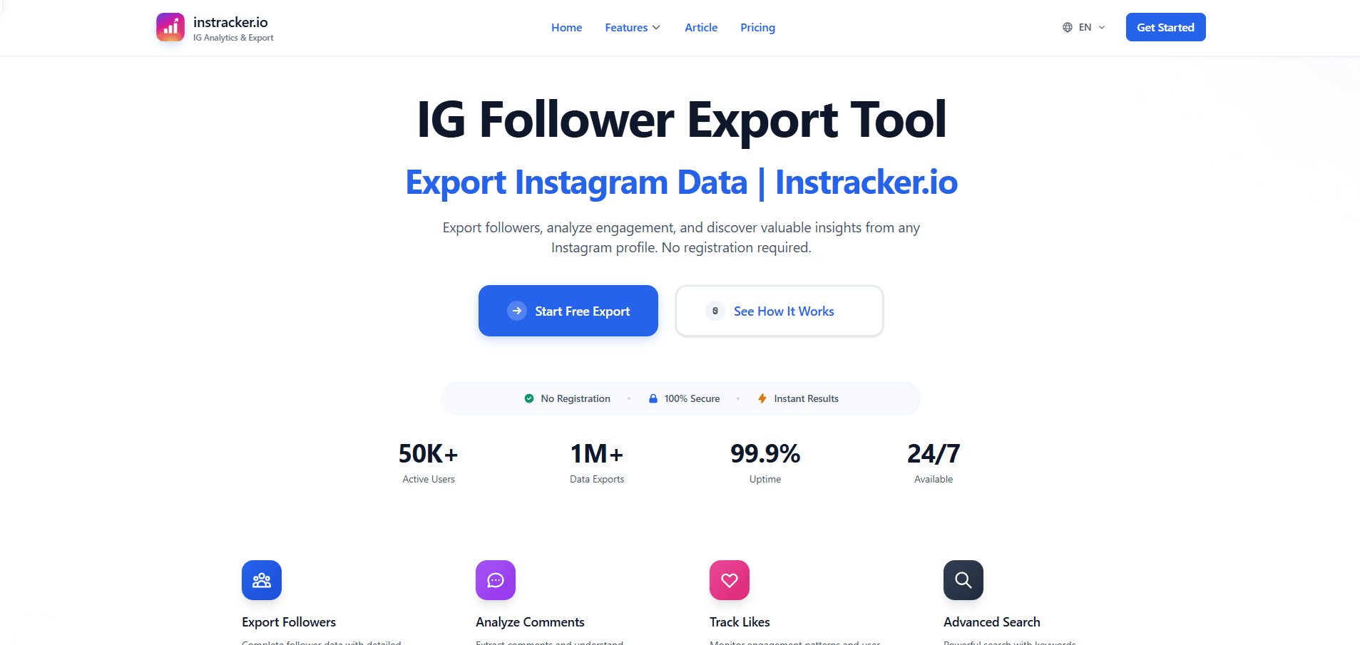 Instracker.io screenshot 1
