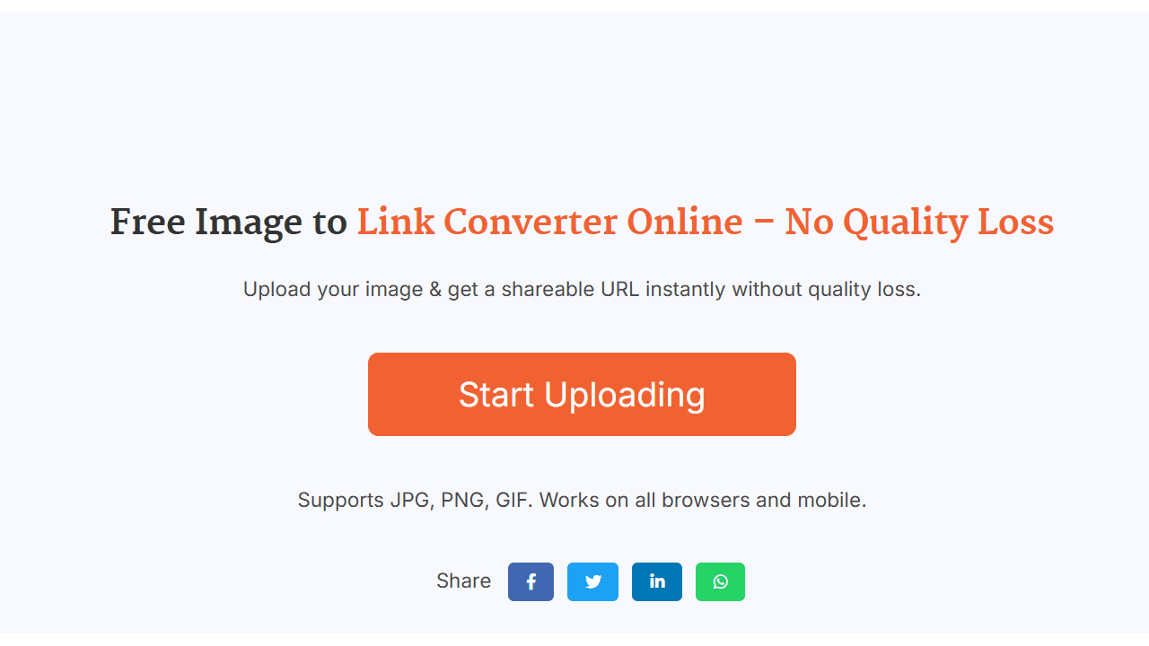 Image to Link Converter by Sanish Tech screenshot 1