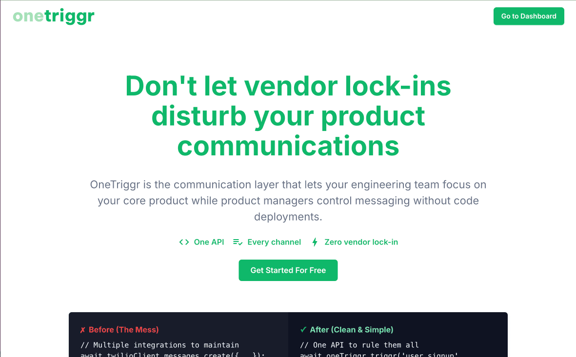 OneTriggr screenshot 1
