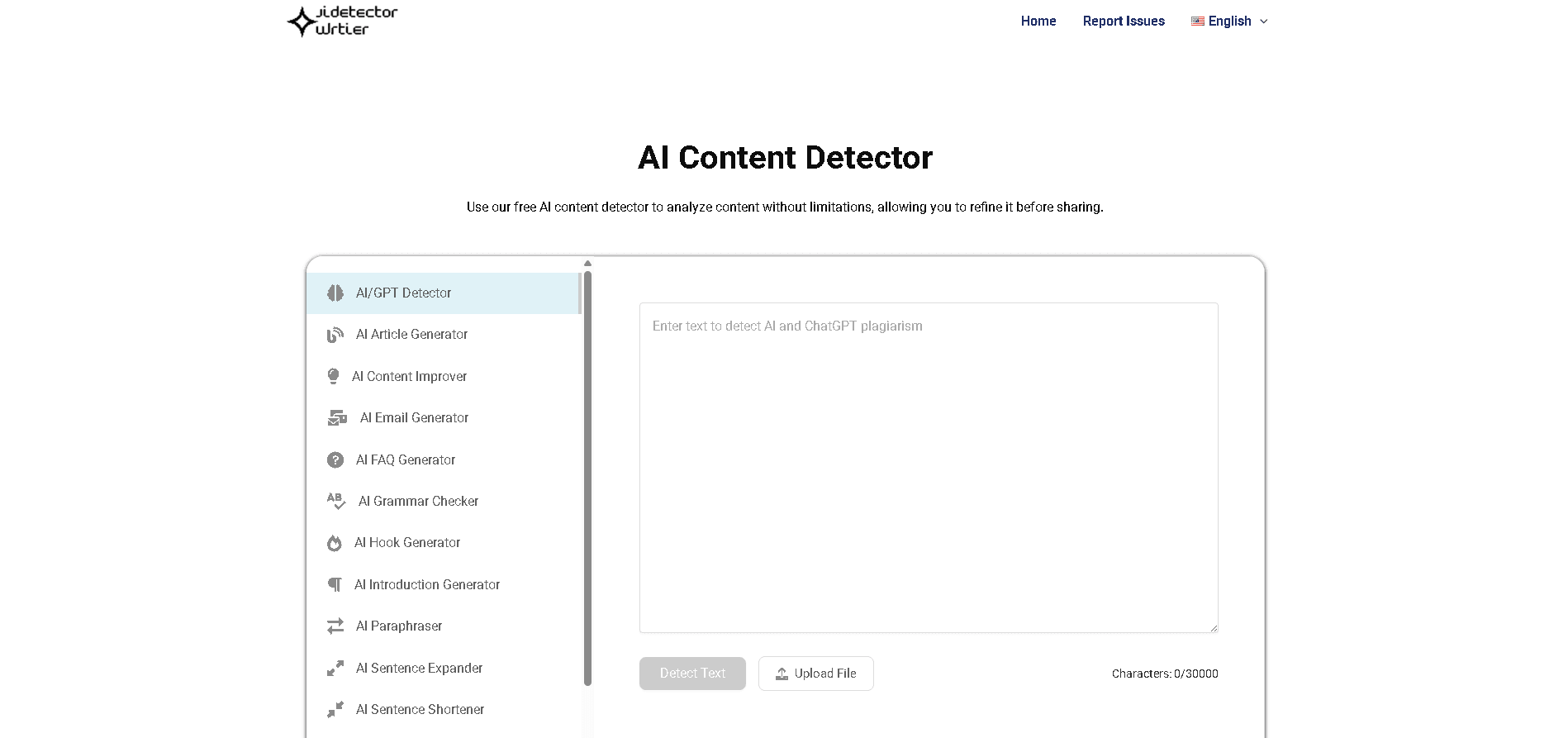 AI Detector Writer screenshot 1