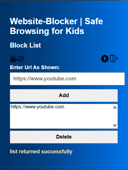 Website Blocker screenshot 3