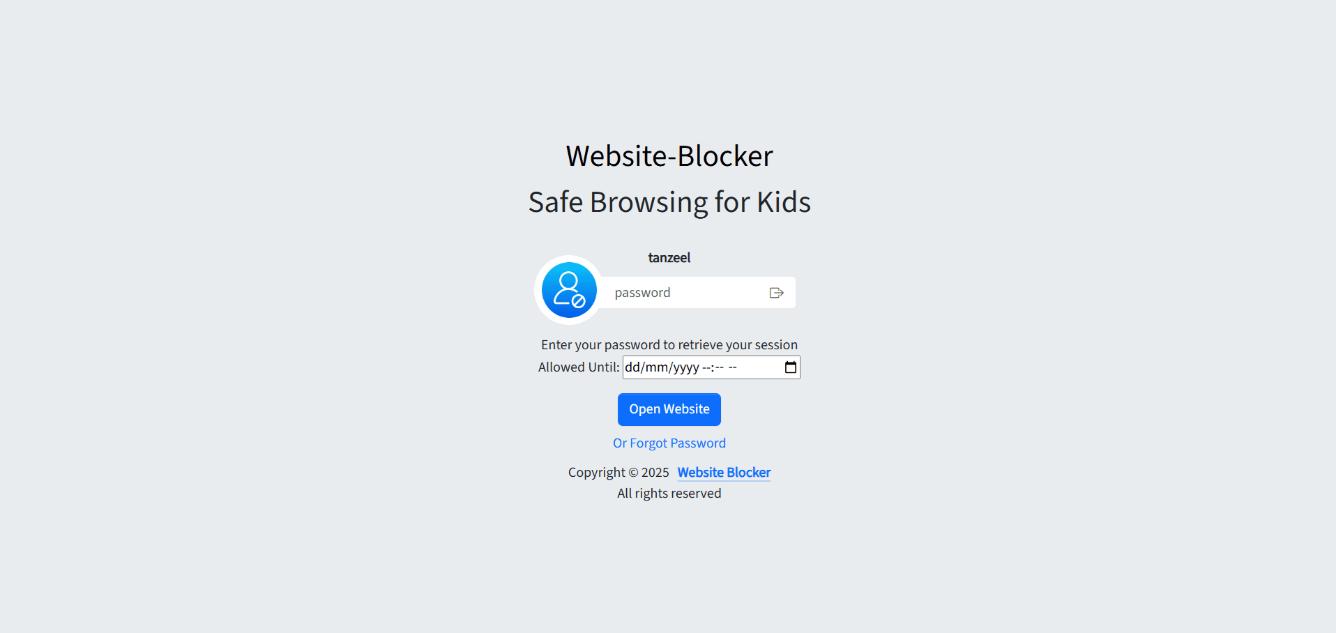 Website Blocker screenshot 4