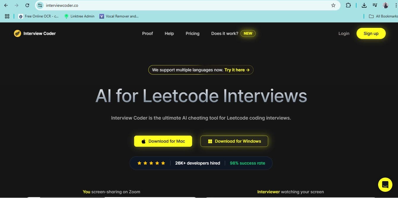 InterviewCoder screenshot 1