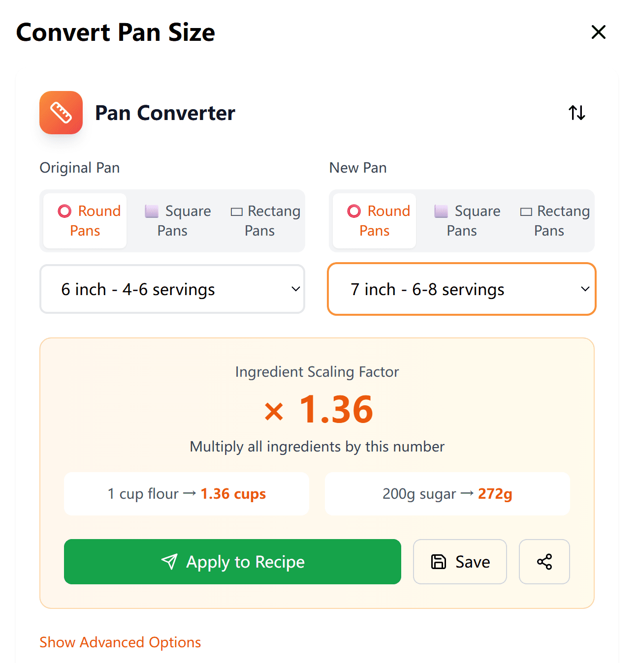 Baking Calculator Pro screenshot 4