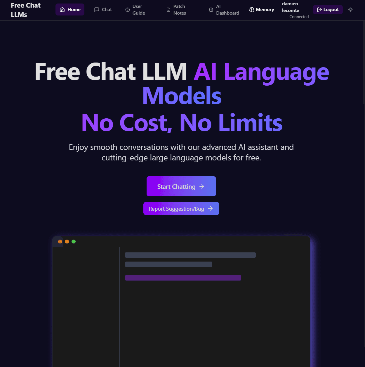 Free Chat LLM screenshot 1