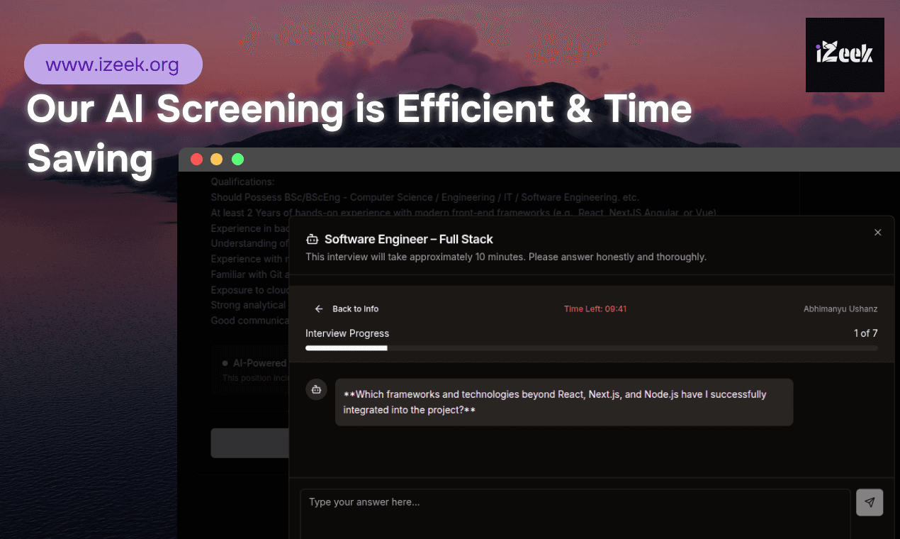 iZeek screenshot 1