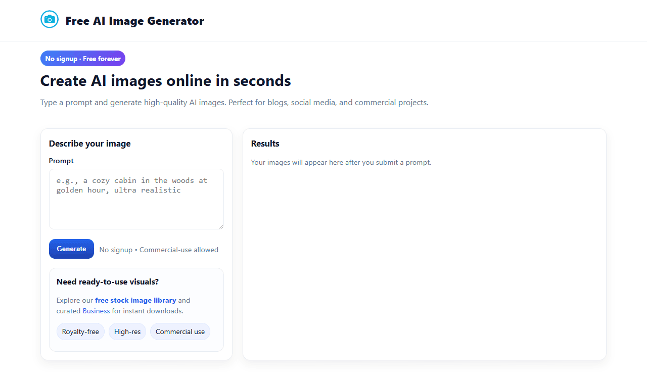 PhotoStockEditor AI Image Generator screenshot 1
