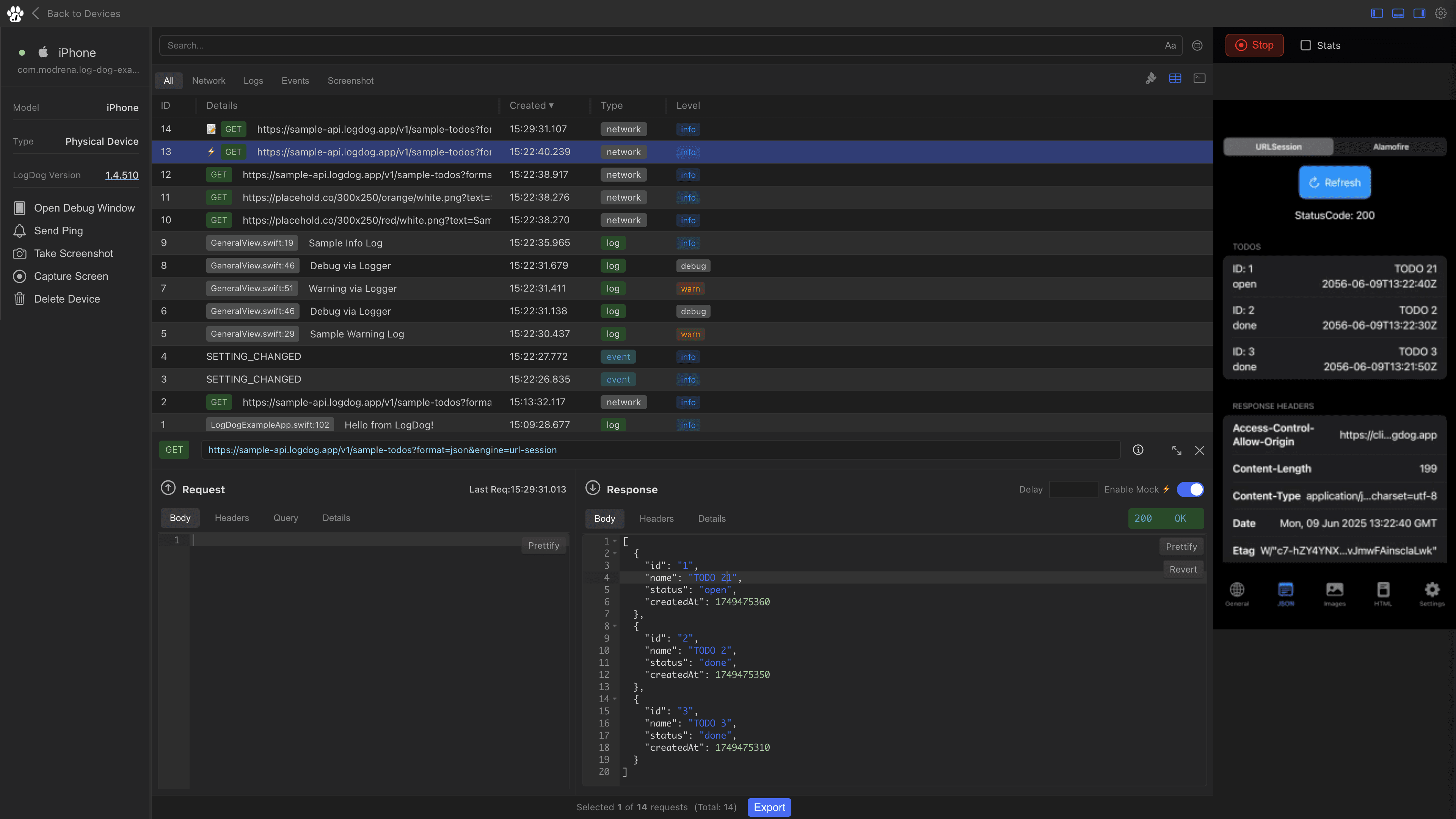 LogDog screenshot 3