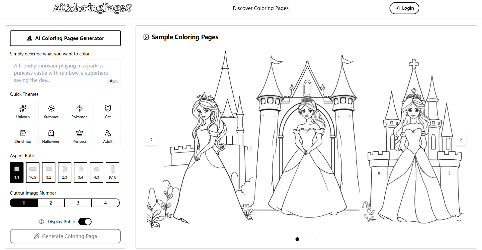 AI Coloring Pages screenshot 1