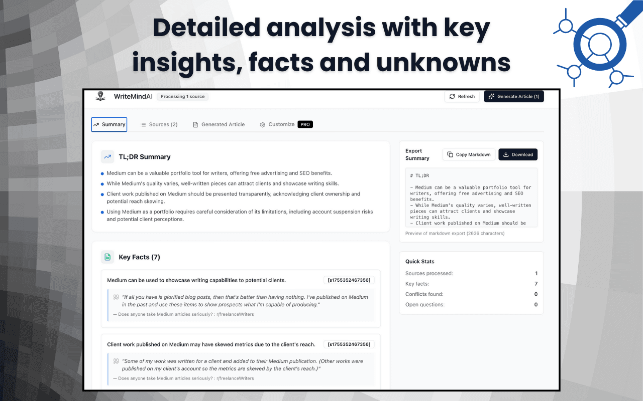 WriteMindAI screenshot 2