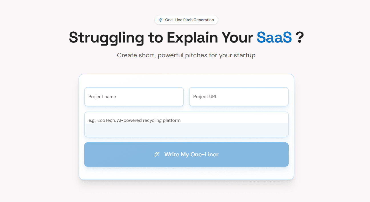 OneLinePitch screenshot 4