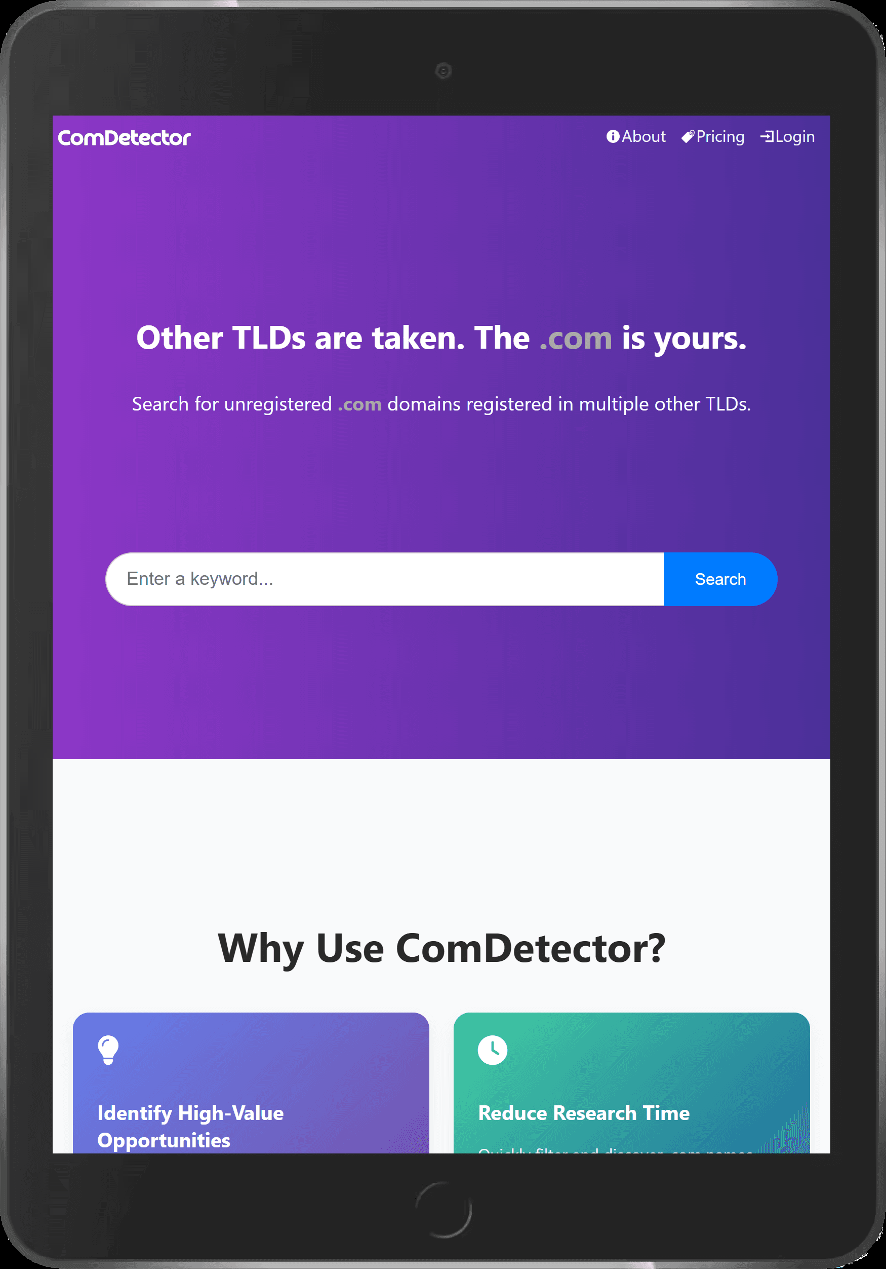 ComDetector screenshot 2