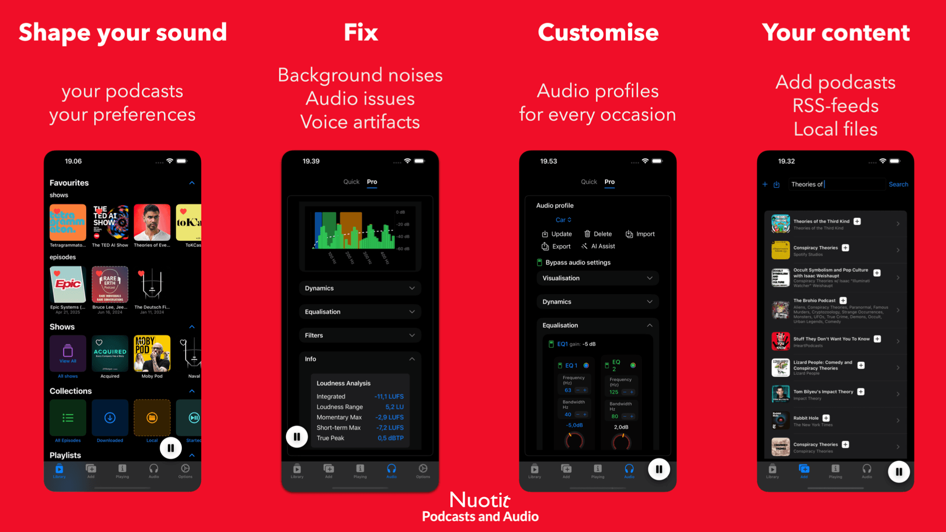 Nuotit Podcast Player screenshot 1
