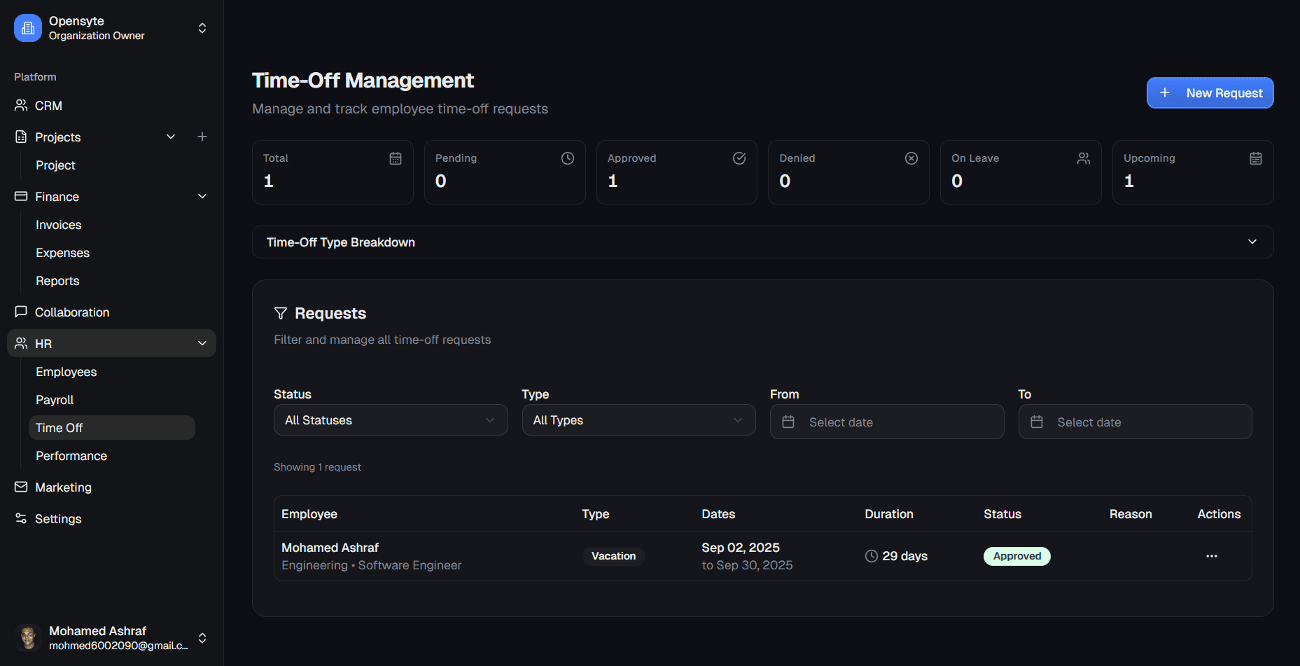 OpenSyte screenshot 3