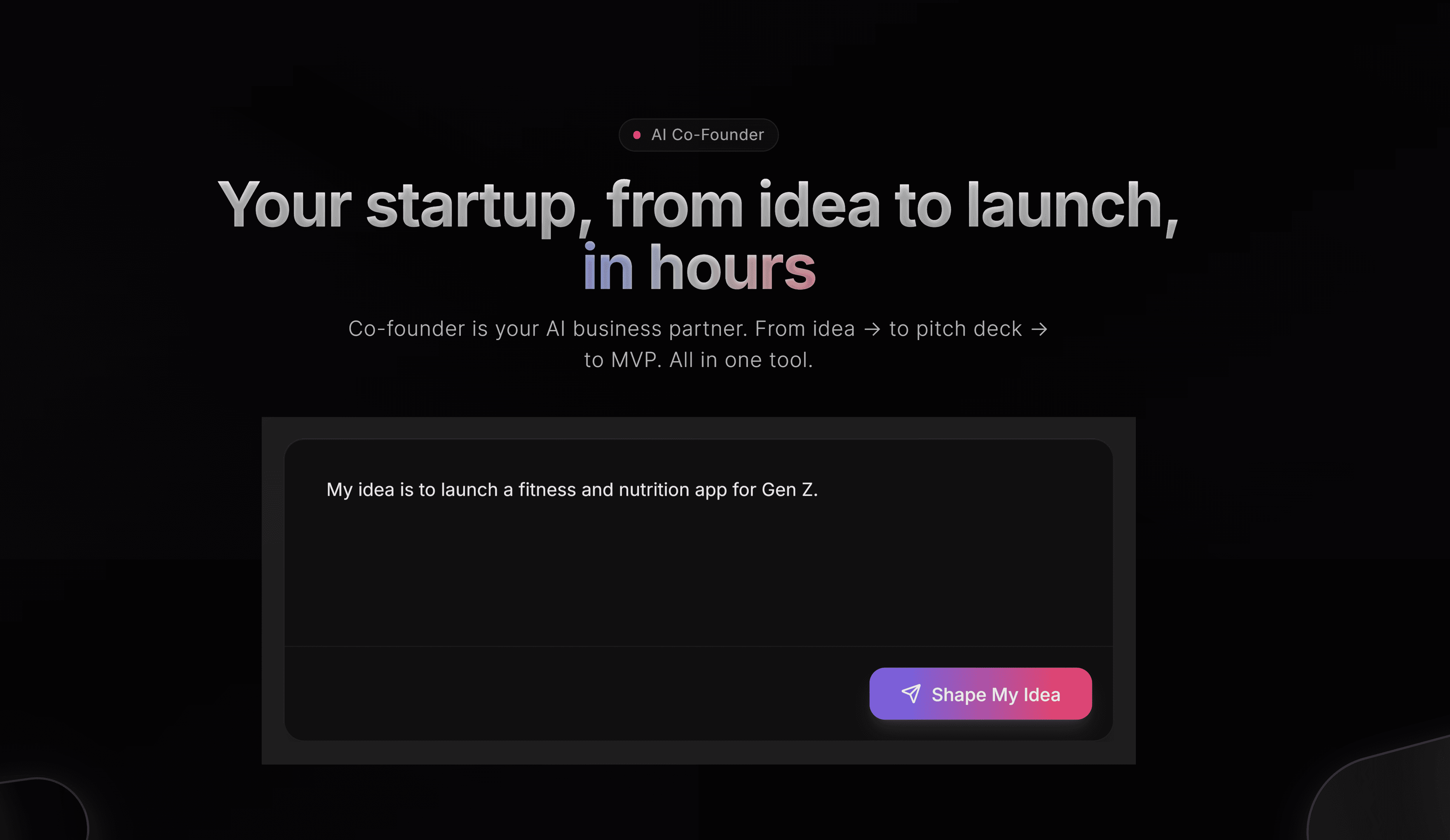 Cofounder AI screenshot 2