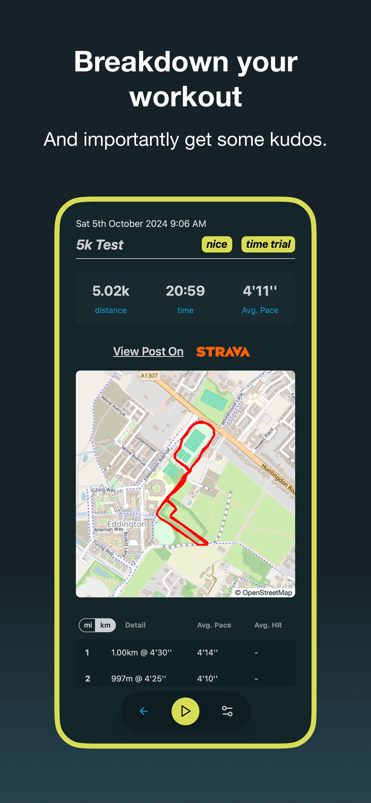 Pacing screenshot 3