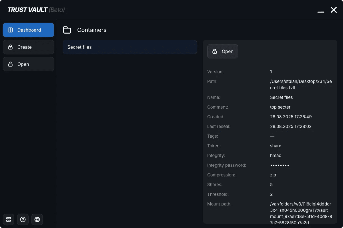 Trust Vault screenshot 1