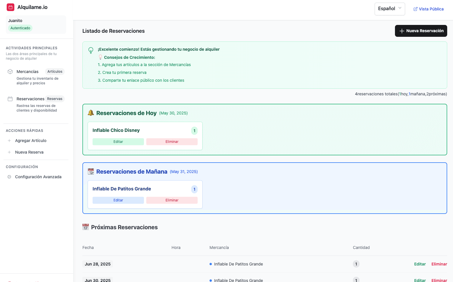 Alquilame.io screenshot 1