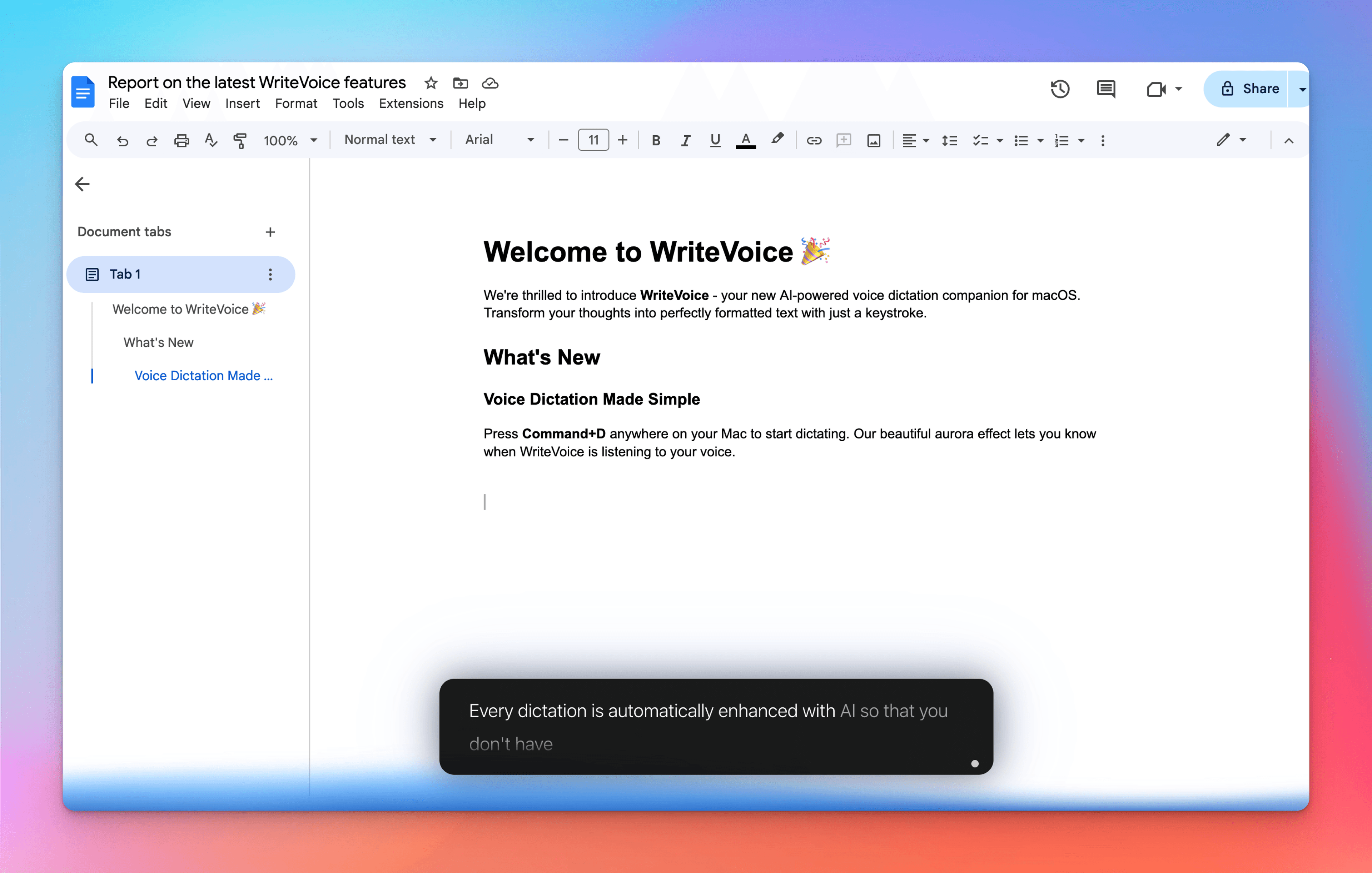 WriteVoice screenshot 2
