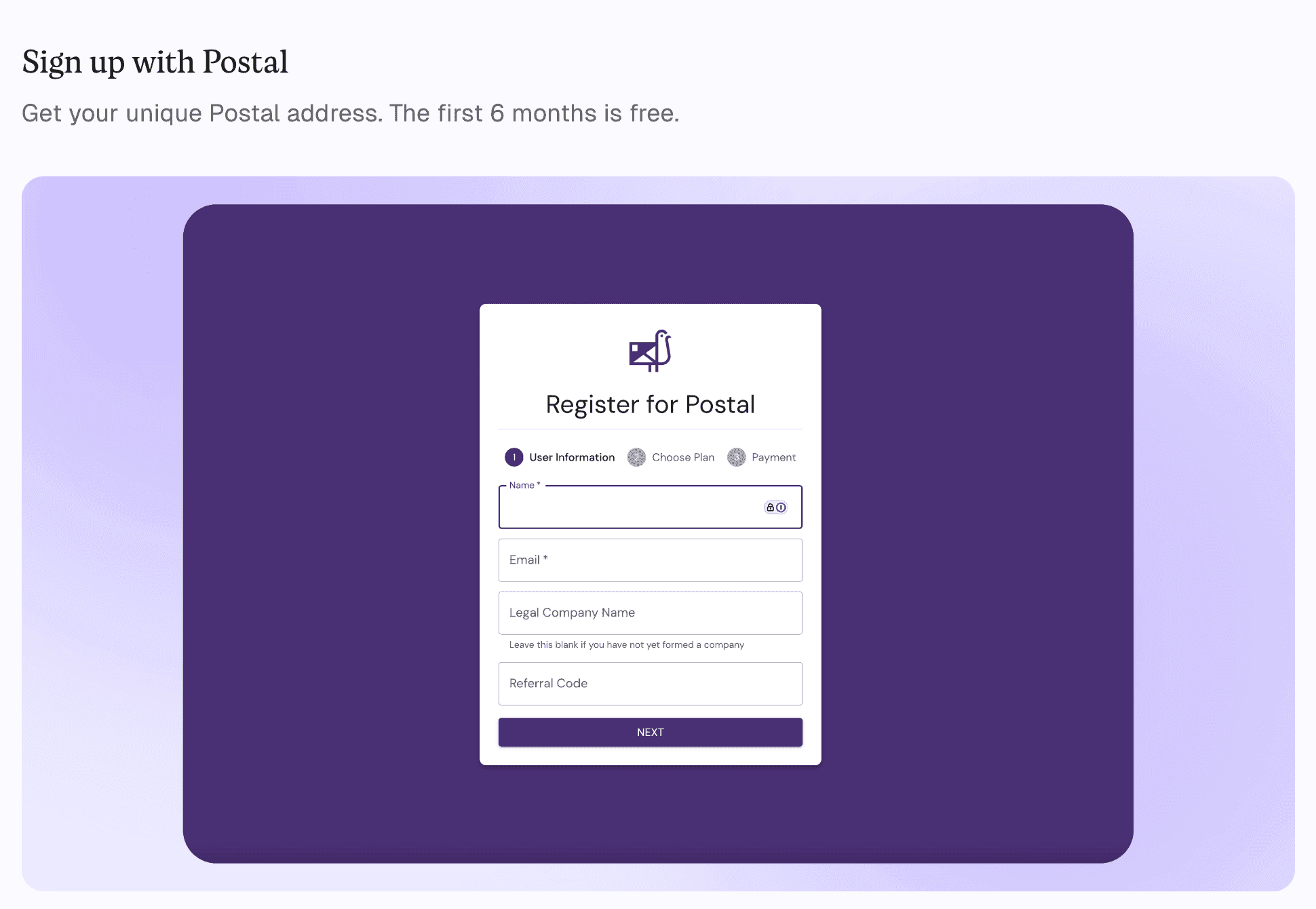 Postal screenshot 1