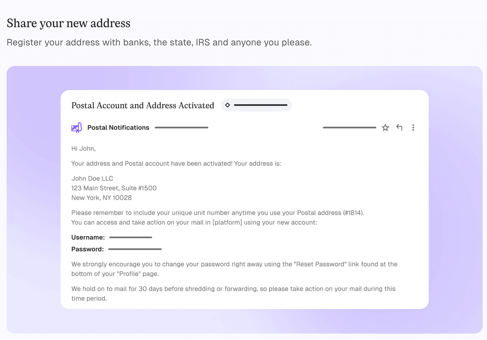 Postal screenshot 2