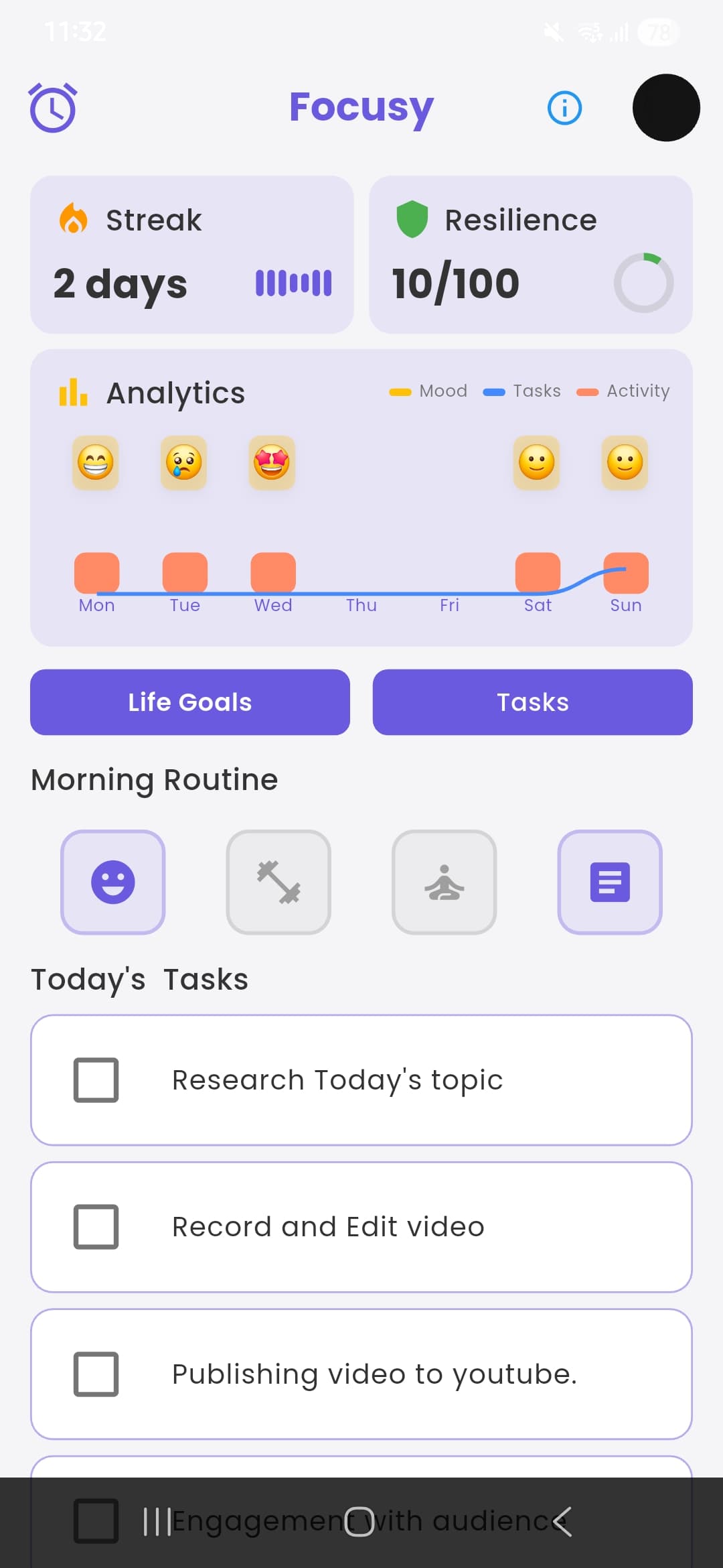 Focusy screenshot 1