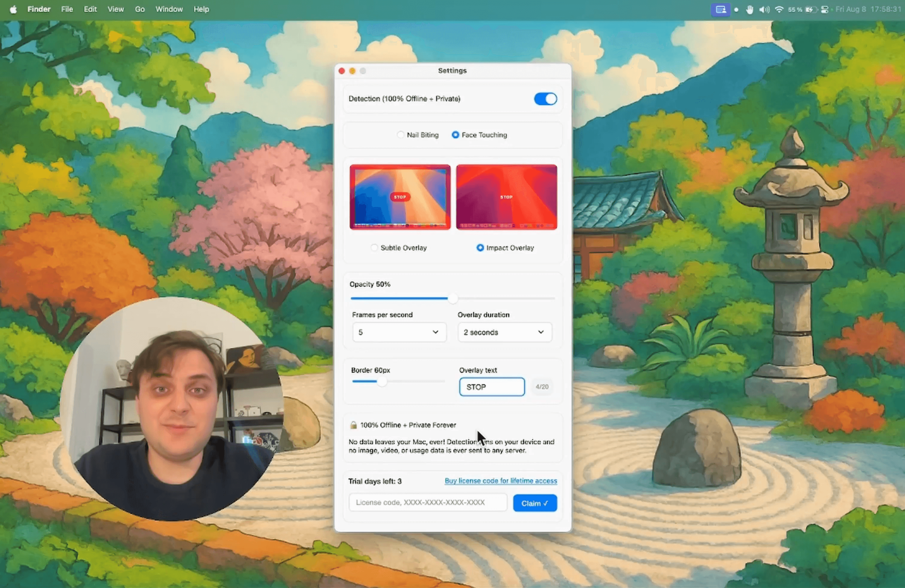StopNailBiting App screenshot 1