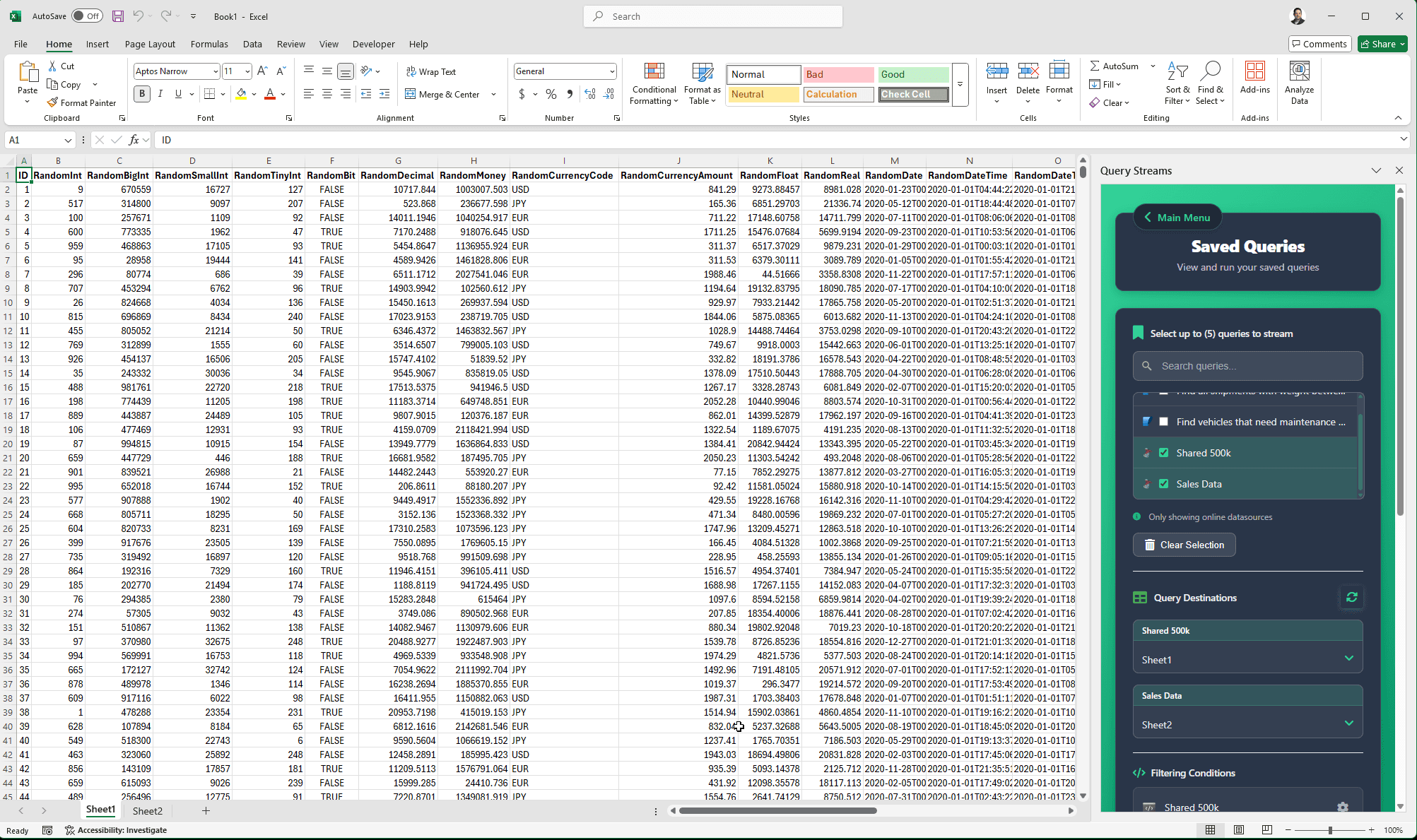 Query Streams screenshot 2