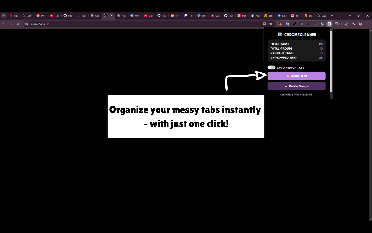 Auto-Group Tabs – Tab Organizer for Chrome screenshot 1